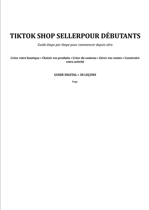 Tiktok shop _Gid konplè pou debitan